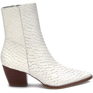 MATISSE CATY WHITE SNAKE BOOTS 7.5 WESTERN COWGIRL